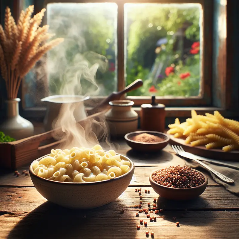 Historia kremowego makaronu z kaszą jaglaną – mój sposób na sycący comfort food