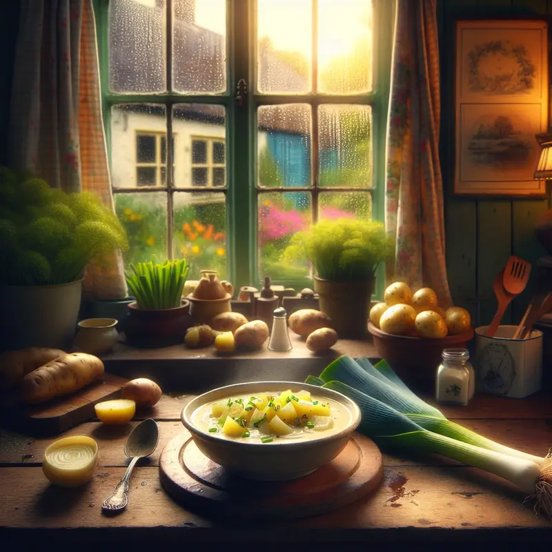 Historia kremu porowo-ziemniaczanego, który ogrzał mój deszczowy wieczór