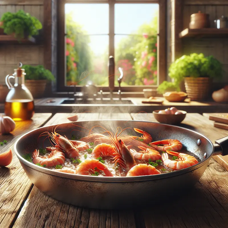 Historia krewetek na patelni – mój szybki seans smaku z morza