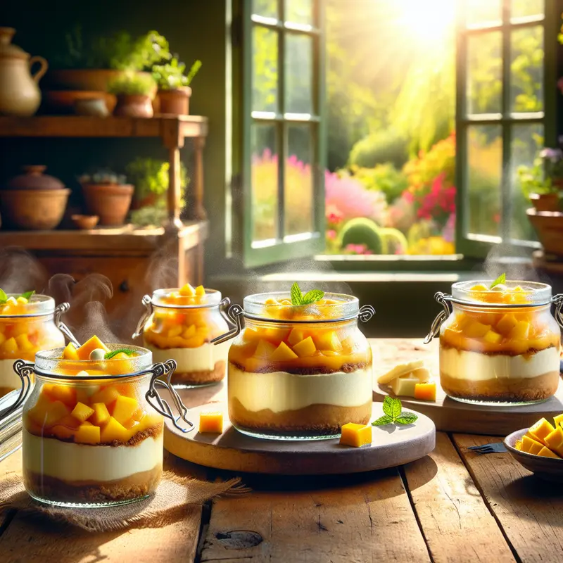 Historia letniego sernika na zimno w słoiczkach – mango, biała czekolada i wspomnienia