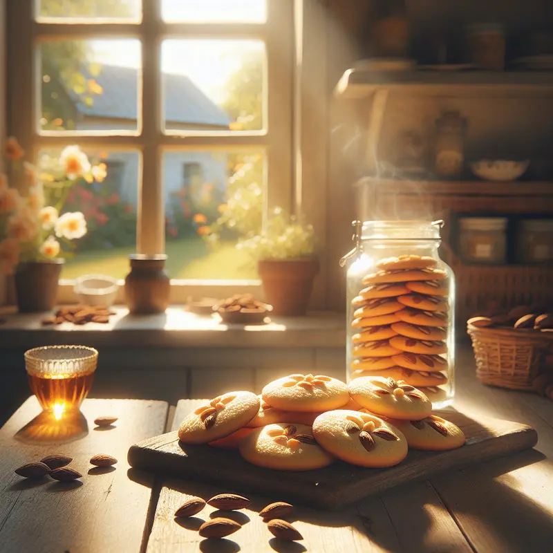 Historia małych szczęść: kruche ciasteczka pomarańczowo‑migdałowe