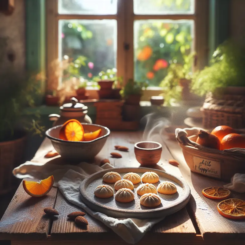 Historia małych szczęść: moje kruche ciasteczka migdałowo-pomarańczowe