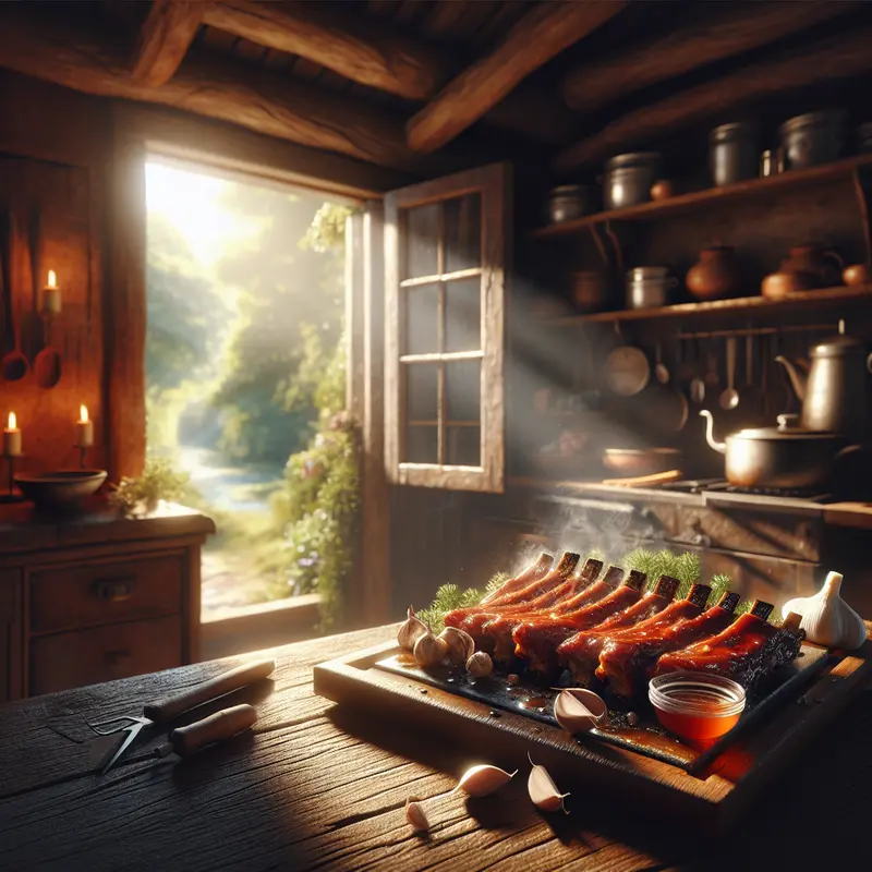 Historia miodowo-czosnkowych żeberek – mój przepis na soczyste mięso, które łączy ludzi