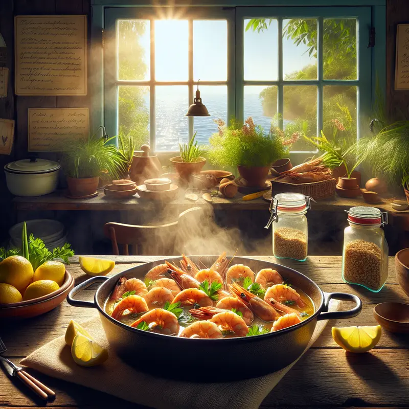 Historia morskiej kolacji: krewetki w cytrynowym maśle, które przypominają wakacje