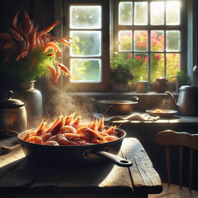 Historia patelni pełnej krewetek – moje szybkie morskie wspomnienie