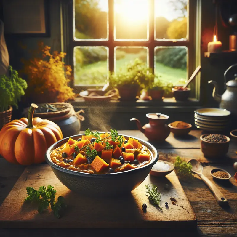 Historia rozgrzewającego dyniowego curry – mój wegański ratunek na jesienne wieczory