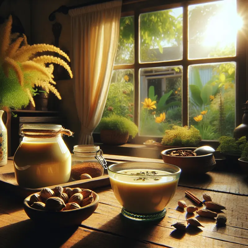 Historia złotego poranka: rozgrzewające Złote Mleko z kardamonem